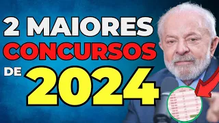 2 maiores concursos públicos nacionais de 2024 - Nível médio e superior