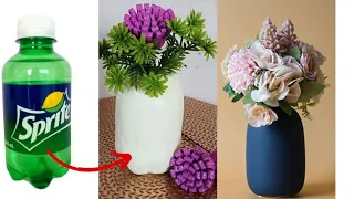How to Make Plastic Bottle Flower Vase | Fuldani Kaise Banaye