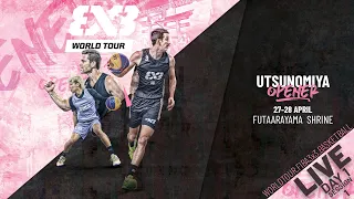 RE-LIVE  | FIBA 3x3 World Tour Utsunomiya Opener 2024 | Day 1/Session 1