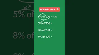 PERCENT TRICK That will BLOW YOUR MIND 🤯😮 #shorts #viral #math