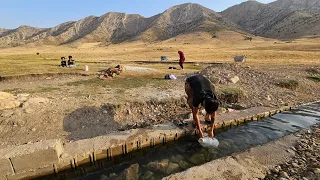 Nomadic Chronicles: Washing Clothes and Refreshing with Spring Water in Daily Life 🏕️🧺💦