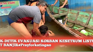 Detik-detik evakuasi korban kesetrum listrik saat banjir#PrayForKatingan