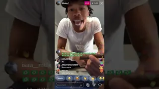 Lil baby rolling weed on instagram live