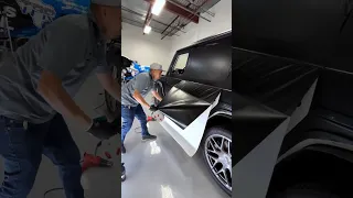 Wrapping The Hardest Car 🥵🤯🥲 #carwrapping #carwrap #asmr #asmrsounds