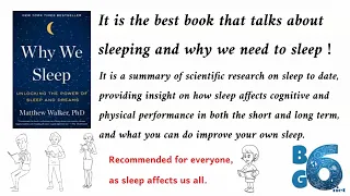 Why We Sleep Matthew Walker Book Review Video - 1