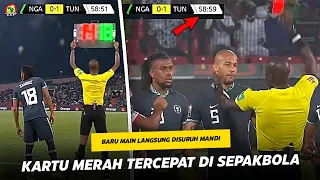 “Baru Main Langsung Disuruh Mandi Duluan” Inilah 10 Kartu Merah Tercepat Dalam Sejarah Sepakbola