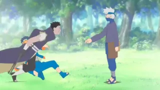 Minato atraviesa a Obito y llora   sub español