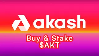 How to Buy and Stake Akash $AKT Token using Osmosis and Keplr Wallet IN 3 MINUTES!