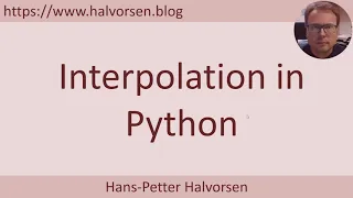 Interpolation in Python