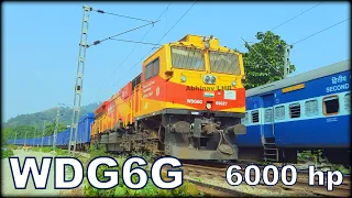 GE WDG6G - India's Most Powerful DIESEL LOCOMOTIVE || Gandhidham WDG6G - General Electric (Wabtec)