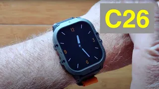 MAEONER Mi C26 Always-On AMOLED Screen 1ATM Waterproof BT Call Military Smartwatch: Unbox & 1st Look