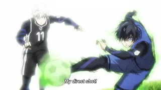 Egoist Isagi First Time Scoring The Direct Shot Goal VS TEAM V NAGI