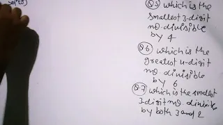 Smallest 3 digit no. Divisible by 4 | greatest 4 digit no divisible by 6 | no divisible by 2 and 3