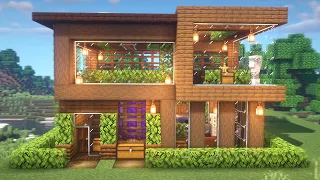 Minecraft: Casa Perfecta para Survival | Casa Minecraft de Madera *Fácil*