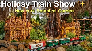 ⁴ᴷ Holiday Train Show 2021 at New York Botanical Garden ✨