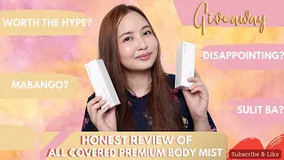 HONEST REVIEW OF ALL COVERED BY ANNA CAY PREMIUM BODY MIST || GIVEAWAY
