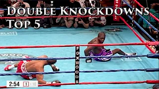 TOP 5 BOXING DOUBLE KNOCKDOWNS