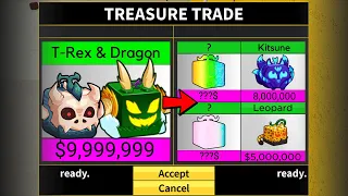 What People Trade For T-Rex & Dragon? Trading T-Rex and Dragon in Blox Fruits