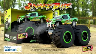 New Bright - R/C 1:10 Scale Snake Bite Monster Truck with Lights, Sounds and Vapor!