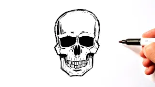 How to Draw a Skull | Drawings for sketching | Simple drawings