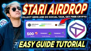 TARI FREE AIRDROP Full Guide Social Task (Tagalog) | Collect Gems and Get  Free Crypto