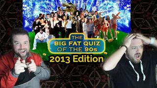 Americans React To "The Big Fat Quiz Of The 90's (2013)"
