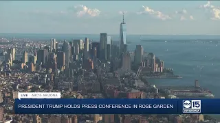 NOW: President Trump holds presser in Rose Garden