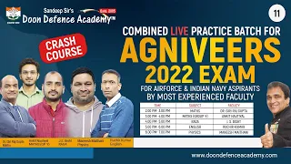 Combined Live Class For Agniveers 2022 | Most Experience Faculty |Sandeep's Sir Doon Defence Academy