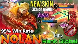 Fashion Mogul Nolan New STARLIGHT Skin Gameplay - Top Global Nolan by KiFy - Mobile Legends