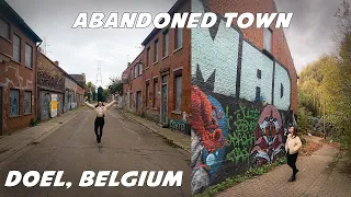 GHOST town in Belgium?! Fulltime Vanlife Europe | wandering streets of the abandoned town Doel