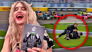 Fake Drag Queen at a NASCAR Race! (Assaulted)