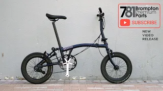 Brompton 2021 Tempest Blue - Part 3- DIY 2 speed to 3-speed conversion using DT Swiss, KMC, JK