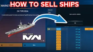 How To Sell Ship In Modern Warships | How To Get Artcoin By Selling Ships In Modern Warships