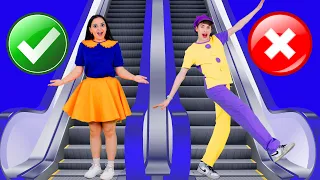 Take the Escalator Song &Two Copycat | Educational Kids Songs | Kids Funny Songs