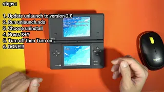 Remove Nintendo DS CFW ( Unlaunch and Twilight Menu ++ )