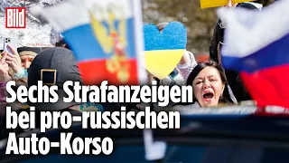 Russland-Demo der Schande: Korso-Chaos in Hannover | Ukraine-Krieg