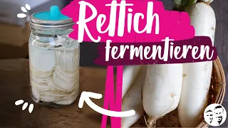 Rettich fermentieren - Super Probiotika für die kalte Jahreszeit!