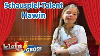 Sie spielt Theater: Hawin (10) liebt es auf der Bühne zu stehen! | Klein gegen Groß