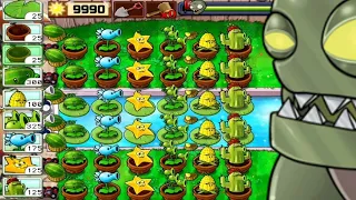 Plants vs Zombies | Survival pool 5 flags Completed | All Plants vs All Zombies | pvz gameplay.