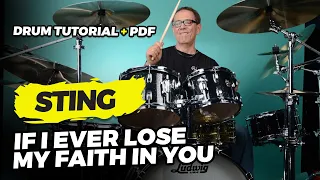 If I Ever lose My Faith in You (STING) Drum Tutorial | Vinnie Colaiuta