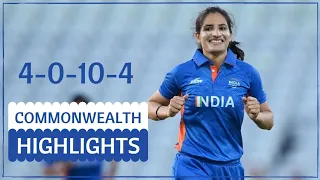 India vs Barbados Women Highlights - Renuka Singh's Best Bowling Helps India Qualify For Semis | CWG