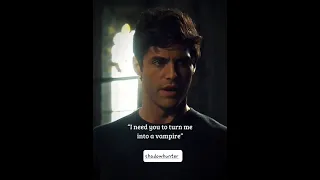 alec asks Simon to turn him into a vampire to save Magnus#shadowhunter #aleclightwood