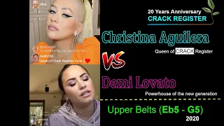 [Vocal Battle] Demi Lovato VS Christina Aguilera - Live Upper Belts Eb5 - G5 (2020)