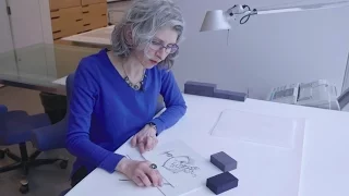 MoMA conservator separates drawings from existing matte boards | AT THE MUSEUM