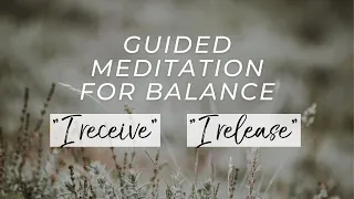 Nervous System Reset Meditation for Balance 15 Minutes "I receive/I release"