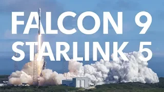 Трансляция пуска Falcon 9 (Starlink 5)
