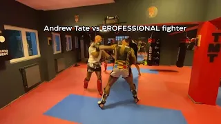 Andrew Tate spars against PROFESSIONAL MMA FIGHTER