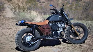 Turbo Nitrous Apocalypse KZ650 Scrambler Full Build Video - Motorcycle ASMR