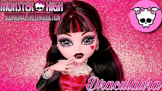 NEW MONSTER HIGH BOO-RIGINAL CREEPRODUCTION DRACULAURA REPRODUCTION DOLL UNBOXING AND REVIEW