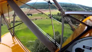 Flying  Boeing Stearman  Biplane